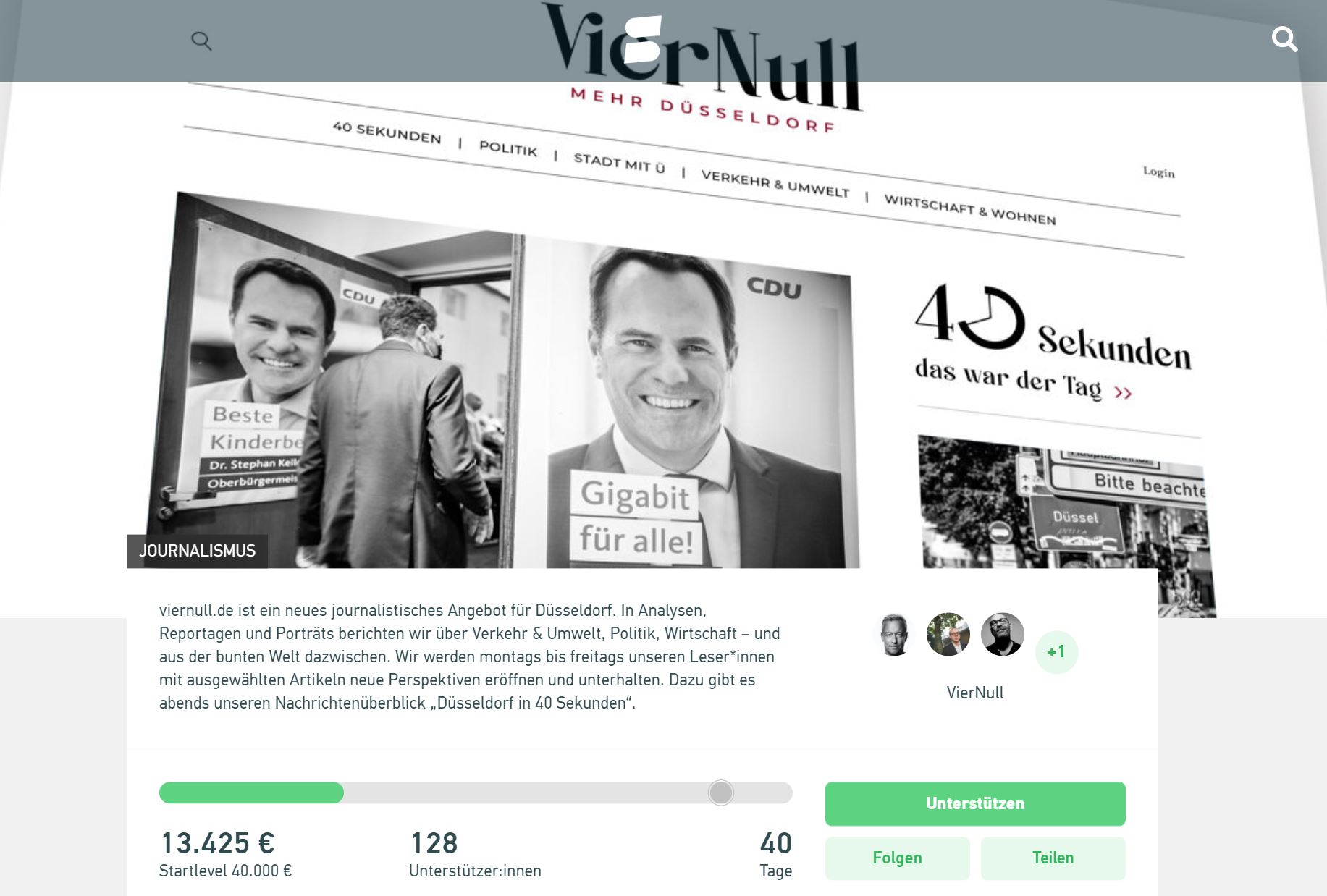 Vier null, Medium oder Das Ding mit der eigenen Plattform